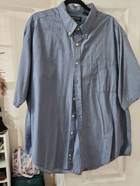 Puritan Light Blue Button-Down Short Sleeve Shirt